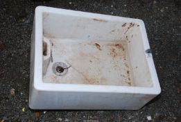 A Belfast sink - 2' x 18" x 10" deep.