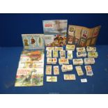 A quantity of cigarette and tea Cards including Wills & Brooke Bond footballers, costume,