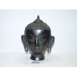 A bronze Buddha Head, 5"/130mm tall.