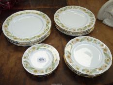 A quantity of Duchess 'Greensleeves' dinner and tea ware including six dinner plates,