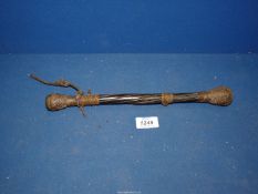 A cane handled Salmon Priest, 13'' long, a/f.