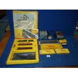 A boxed Tri-ang 'TT' gauge model Railway set plus transformers and extra track and mineral wagon.