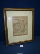 An 1806 Laurie & Whittle Map of Monmouthshire, 7 1/2" x 9 1/2".