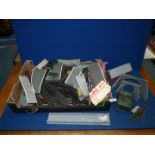 A quantity of 'OO' gauge track, buildings, etc (some a/f).