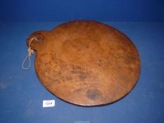 A large circular Platter with good patina, 17'' diameter.
