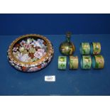 A small quantity of Cloisonne items to include;