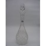 A crystal decanter.