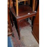 A rectangular Mahogany occasional Table having rope style beading,