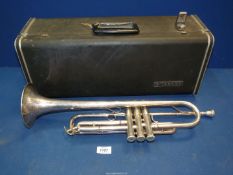 A Yamaha trumpet in case, no.013038.