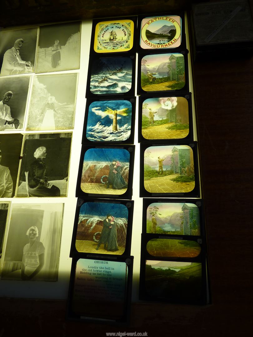 A quantity of boxed sets of glass slides including The Millers Donkey, Old folks at Home, - Image 3 of 4