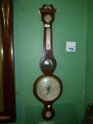 A D.Arnoldi, Gloucester banjo barometer, 38" tall.