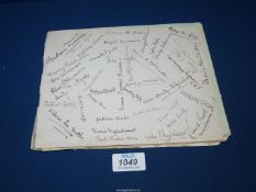 A young ladies finishing school signature and Sketch Book dated 3/11/1906.
