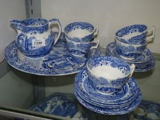 A quantity of Spode Italian china including; five cups, six saucers, milk jug,