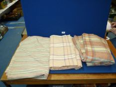 Three single Welsh blankets in pink colours (all a/f).