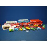 A quantity of boxed Corgi toy cars to include Volvo 760 saloon, Scammell container truck,