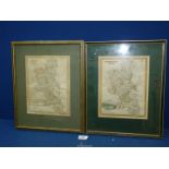 Two antique framed Maps of Buckinghamshire; one dated 1830, 15 1/4" x 12 1/2".