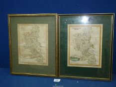 Two antique framed Maps of Buckinghamshire; one dated 1830, 15 1/4" x 12 1/2".