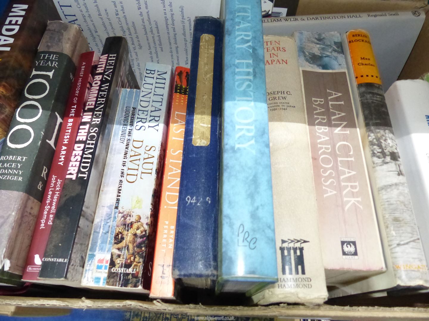 A box of Military books to include; Ten Years in Japan, Medal Year Book 2019, The Navy's Here, etc. - Image 3 of 4