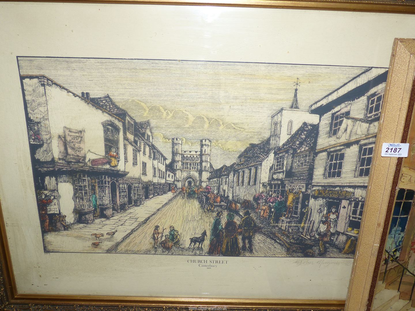 A quantity of Prints to include limited edition Church Street, Canterbury by A. - Image 3 of 7