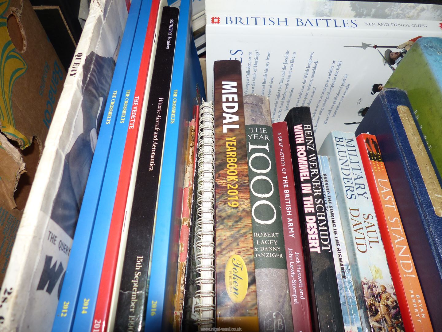 A box of Military books to include; Ten Years in Japan, Medal Year Book 2019, The Navy's Here, etc. - Image 2 of 4