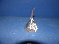 A Georgian Silver wine funnel stamped London 1815 RH & DH R&D Hennell.