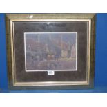 An Arthur Clarke Watercolour "Evening at Broadway", 11 1/2" x 8 1/2" (20" x 17" incl. gilt frame).