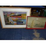 Two framed Baynard Press School Lithographic Prints;