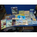 A box of Aviation books to include; W.E. Johns, Some Milestones of Aviation, Lady Bird books, etc.