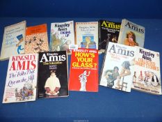 A quantity of Kingsley Amis paperback novels including; The Egyptologist, Ending Up, etc.