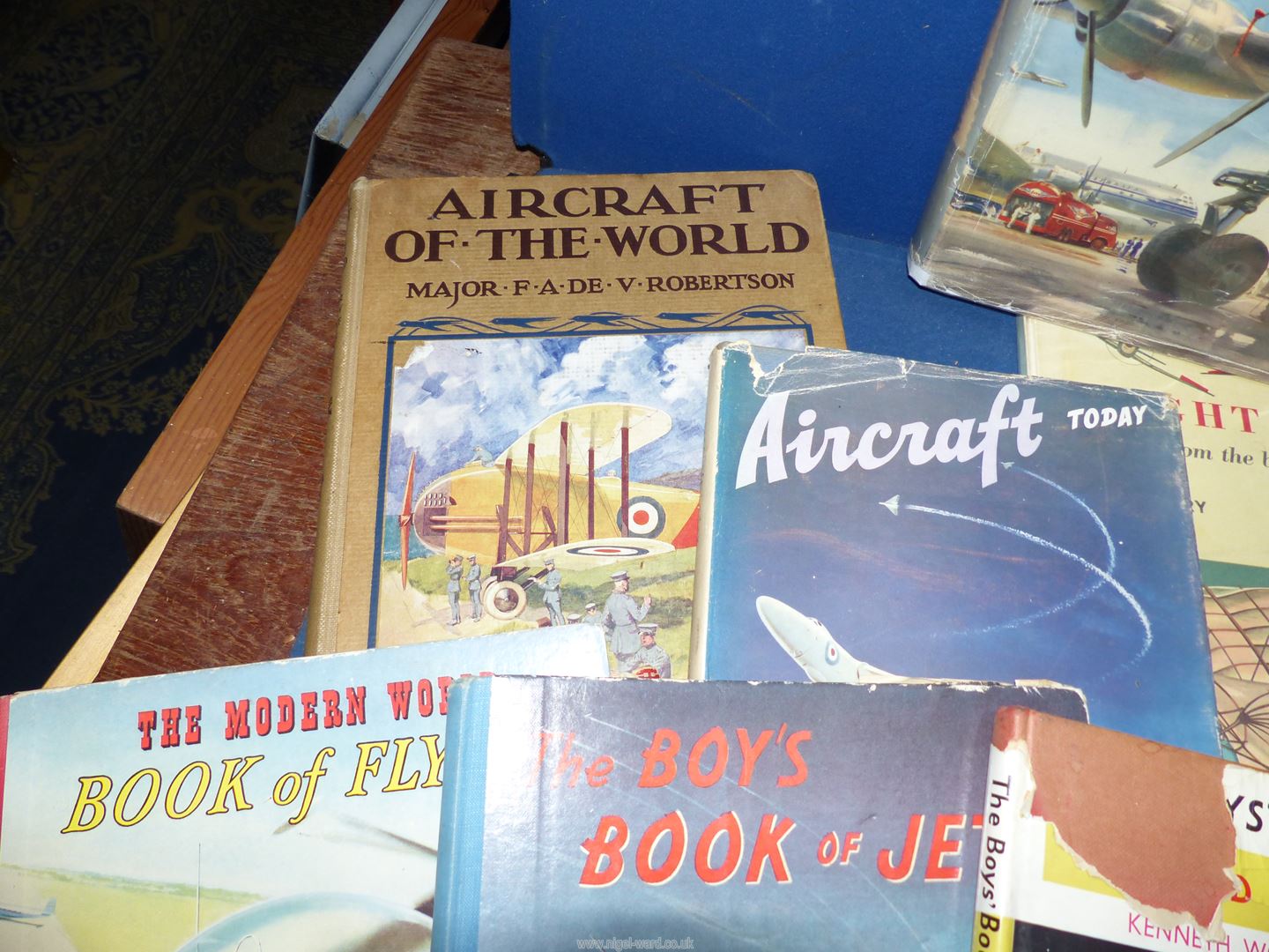 A box of Aviation books to include; W.E. Johns, Some Milestones of Aviation, Lady Bird books, etc. - Image 6 of 7