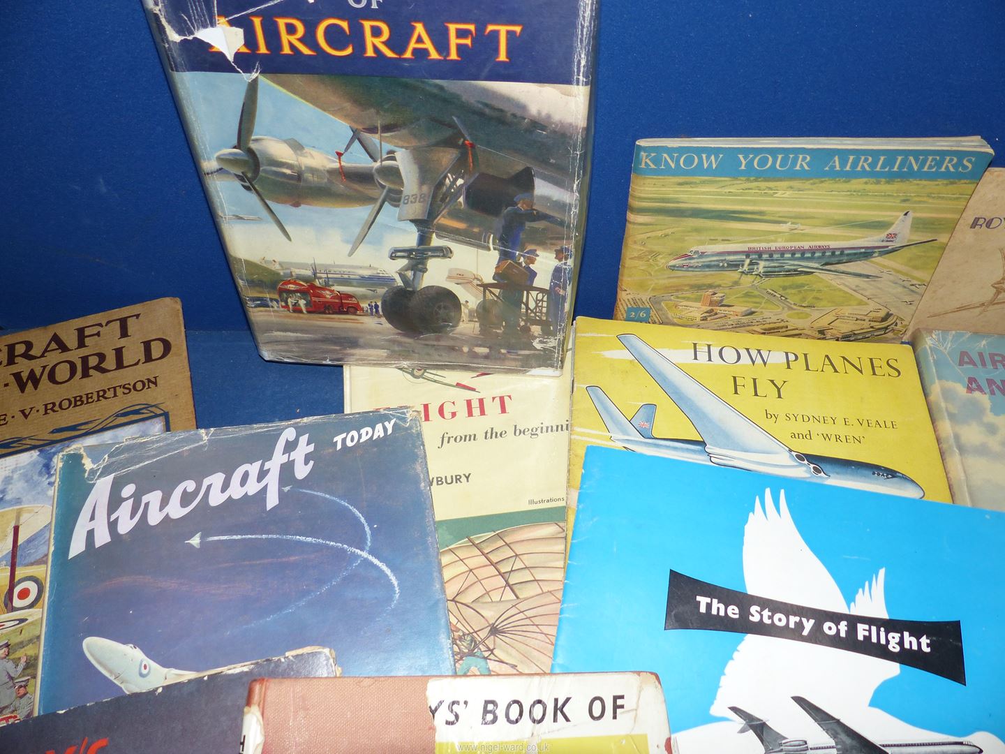 A box of Aviation books to include; W.E. Johns, Some Milestones of Aviation, Lady Bird books, etc. - Image 4 of 7