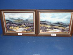 Two Oils on board depicting Moorland scenes.