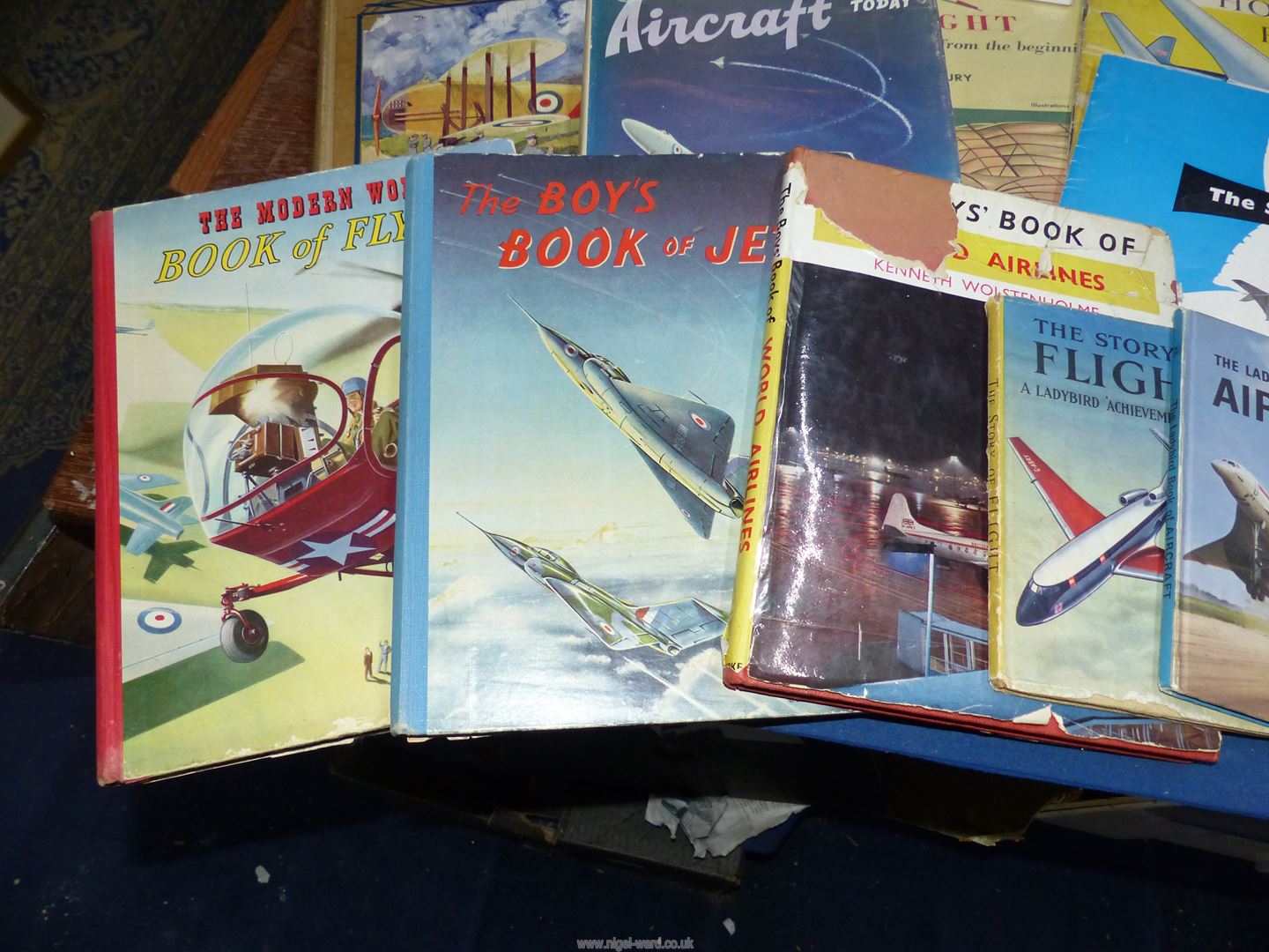 A box of Aviation books to include; W.E. Johns, Some Milestones of Aviation, Lady Bird books, etc. - Image 7 of 7