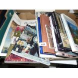 A box of books to include; Francescos Italy, Women Travellers, Art books, etc.