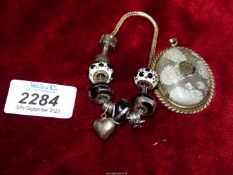 A 925 Rhona (Rhona Sutton) charm Bracelet with spare charms,