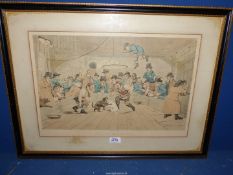 A framed and mounted Engraving entitled "Westminster Pit" published by B. Moss & Co.
