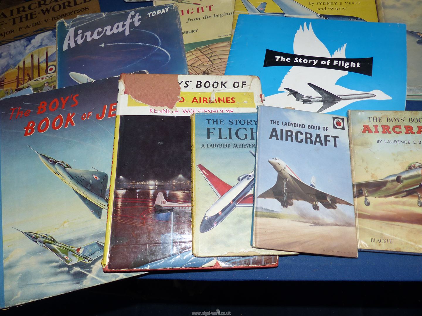 A box of Aviation books to include; W.E. Johns, Some Milestones of Aviation, Lady Bird books, etc. - Image 5 of 7