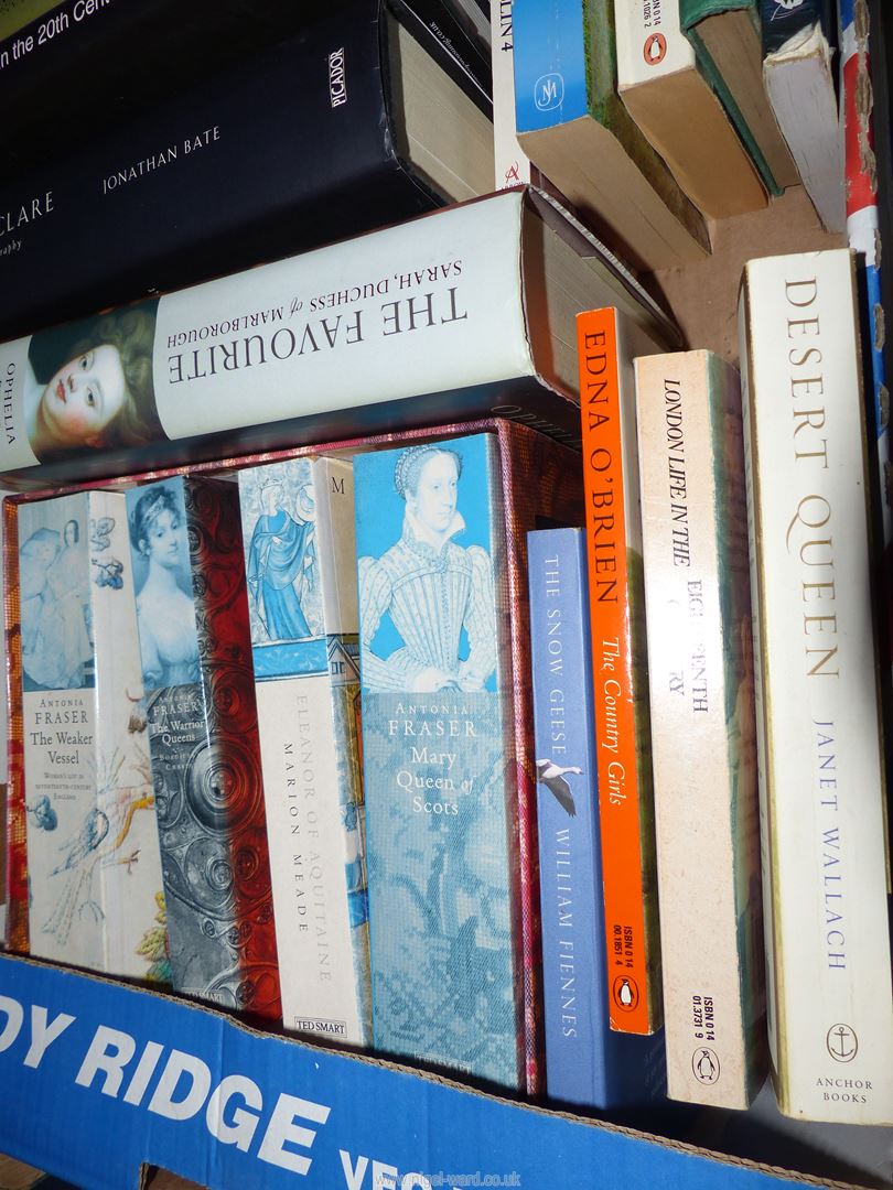 A box of books to include; Marion Meade, Dessert Queen by Janet Wallach, John Clare Biography, etc. - Image 2 of 3