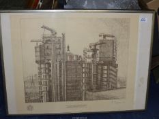 A Limited Edition Print for Lloyds Building for participants in project by E. Samgieson.