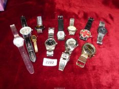 A box of mixed watches including Strada, etc.