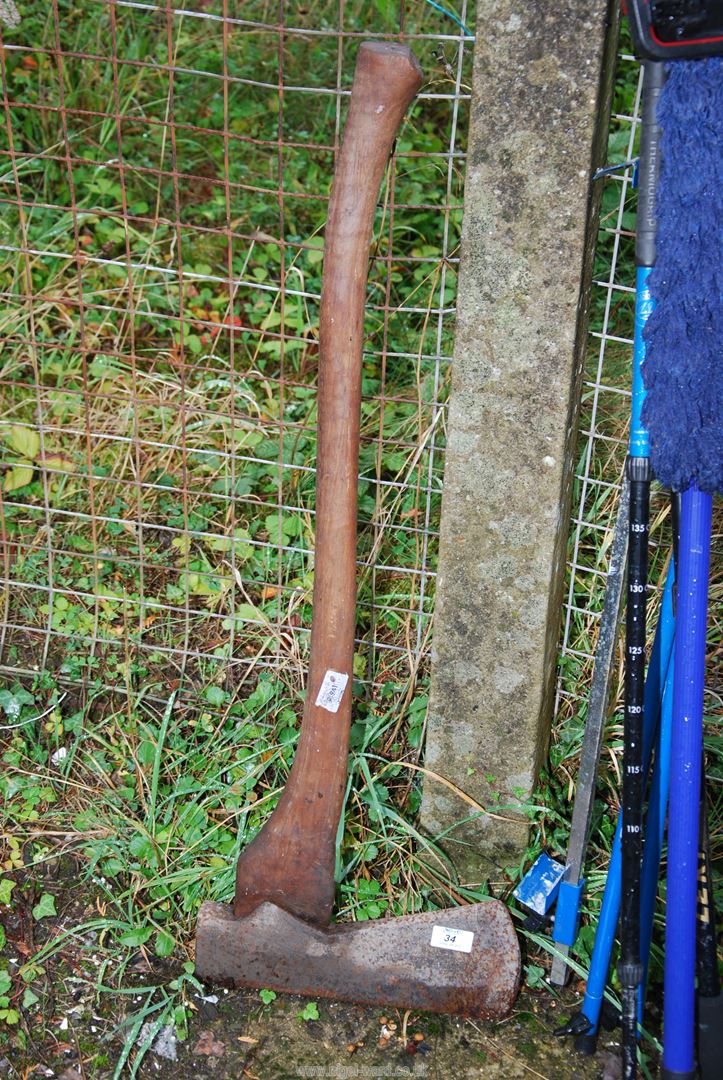 A large Felling axe.