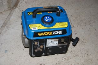 'Workzone' two stroke generator AC 230 volts.