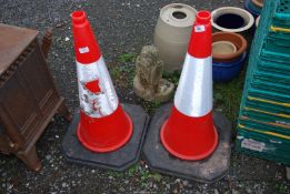 Two traffic cones.