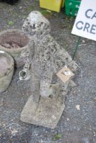 A 'young lad carrying water' statue - 31" high.