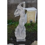 A tall concrete figure of a lady- (Venus) - 42½" high.