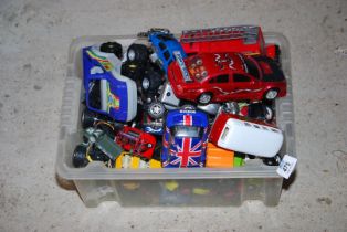 A quantity of Toy vehicles, etc.