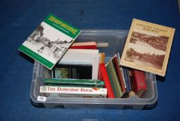 A box of miscellaneous books including local Herefordshire, Golden Valley Railway, etc.