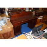 A sideboard with three drawers and two cupboards - 6' x 23" x 35" high.