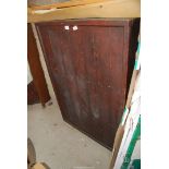 A wooden cupboard with 2 shelves - 51" high x 53" wide x 20½" depth.