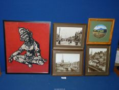 Three framed Photographs of 1920's-1930s Bristol before the 1940 bombing when most was destroyed: